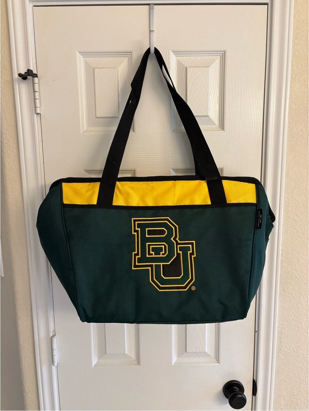 Baylor Bears Arctic Zone Insulated Cooler Tote Bag NCAA Green Yellow Shoulder